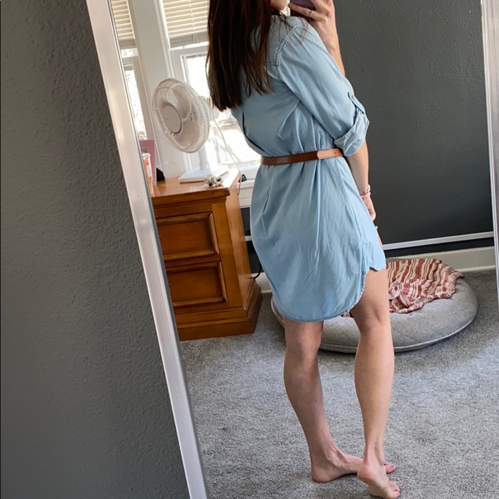Chambray button down dress - Picture 2 of 5